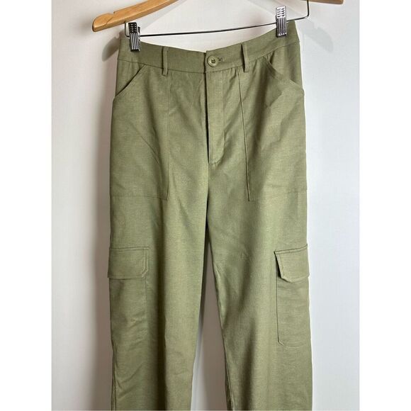 Olive green cargo pants - Picture 3 of 8